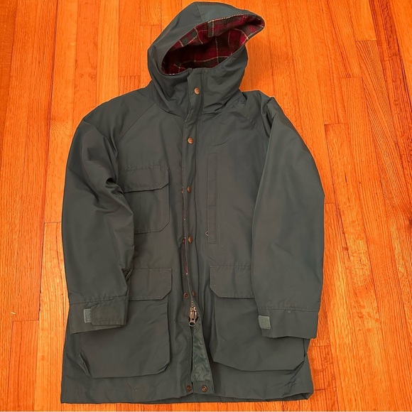 WOOLRICH Flannel Lined Full Zip Hooded Jacket 90s Women’s M - Picture 1 of 15
